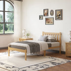 Assembly and frame dimensions guide for queen natural bamboo platform bed