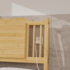 Noise-free bamboo bed frame slats support for queen mattress