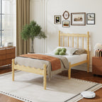 High Under Bed Clearance for Storage beneath Queen Size Wave Spindle Bed Frame